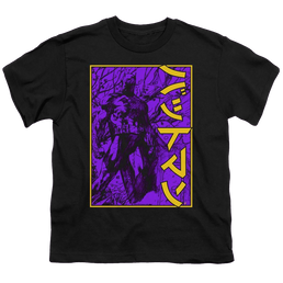 Dc Batman Big Framed Kanji - Youth T-Shirt Youth T-Shirt (Ages 8-12) Batman   