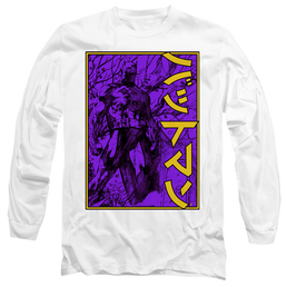 Dc Batman Big Framed Kanji - Men's Long Sleeve T-Shirt Men's Long Sleeve T-Shirt Batman   