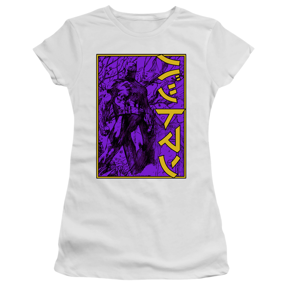 Dc Batman Big Framed Kanji - Juniors T-Shirt Juniors T-Shirt Batman   