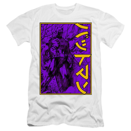 Dc Batman Big Framed Kanji - Men's Premium Slim Fit T-Shirt Men's Premium Slim Fit T-Shirt Batman   