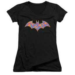 Dc Batman Gold Camo - Juniors V-Neck T-Shirt Juniors V-Neck T-Shirt Batman   