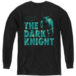 Dc Batman Cutting Pattern - Youth Long Sleeve T-Shirt Youth Long Sleeve T-Shirt Batman   