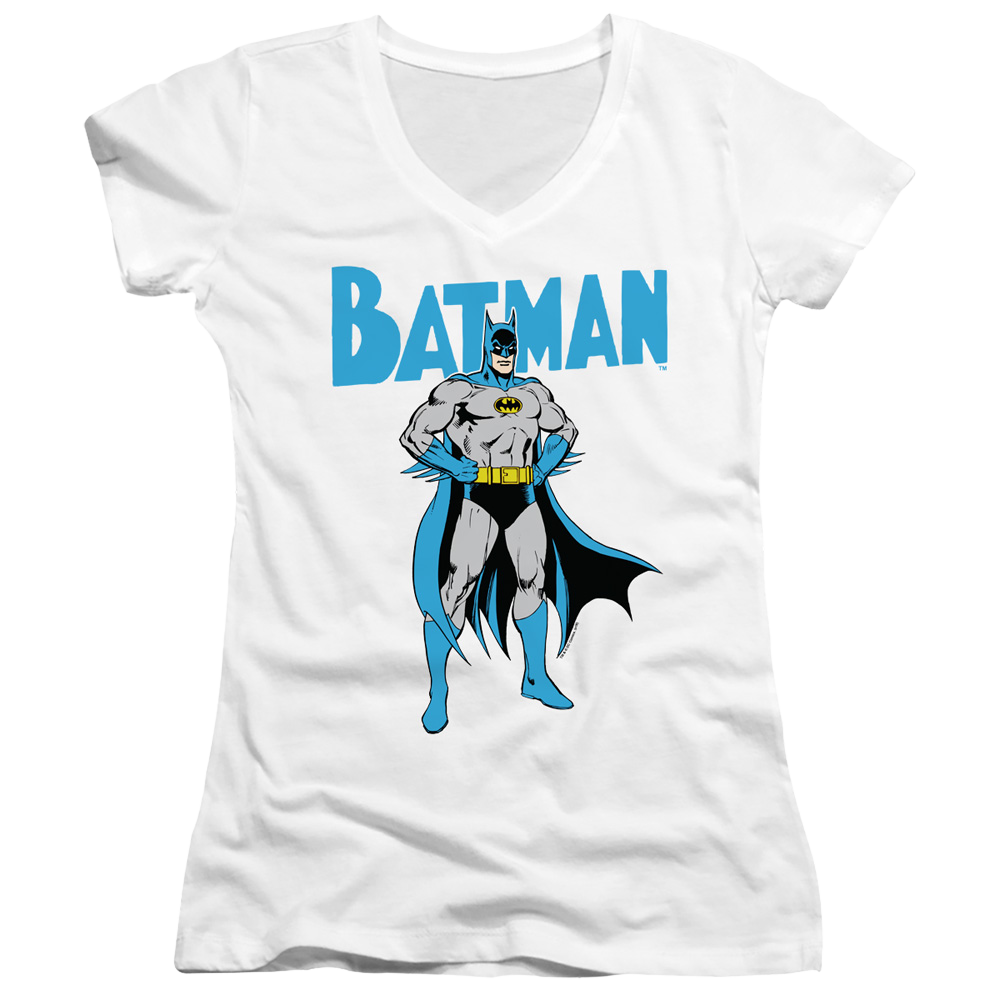Dc Batman Stance - Juniors V-Neck T-Shirt Juniors V-Neck T-Shirt Batman   