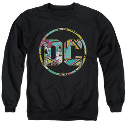 Dc Batman 80S Bat Logo - Men's Crewneck Sweatshirt Men's Crewneck Sweatshirt Batman   