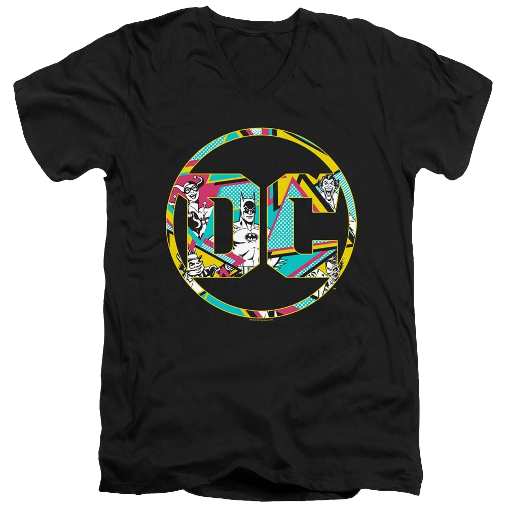Dc Batman 80S Bat Logo - Men's V-Neck T-Shirt Men's V-Neck T-Shirt Batman   