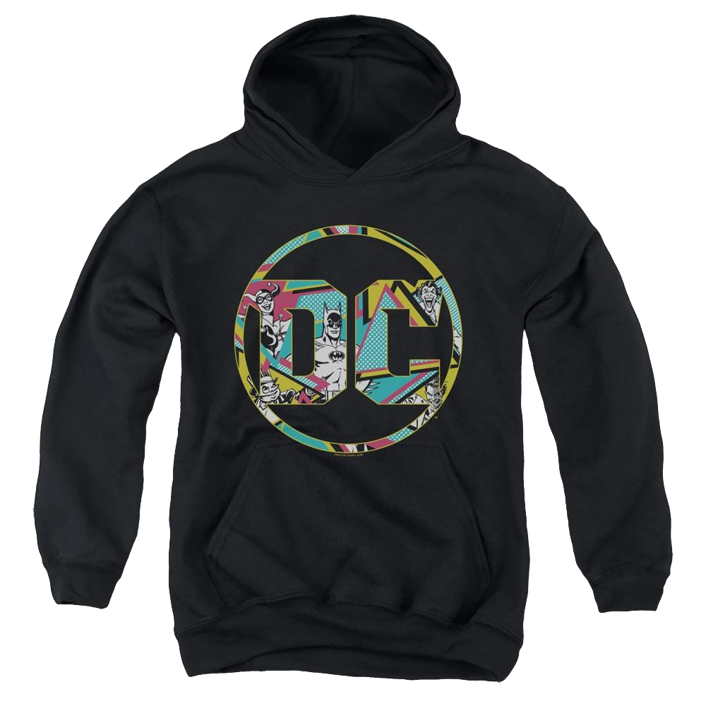 Dc Batman 80S Bat Logo - Youth Hoodie Youth Hoodie (Ages 8-12) Batman   