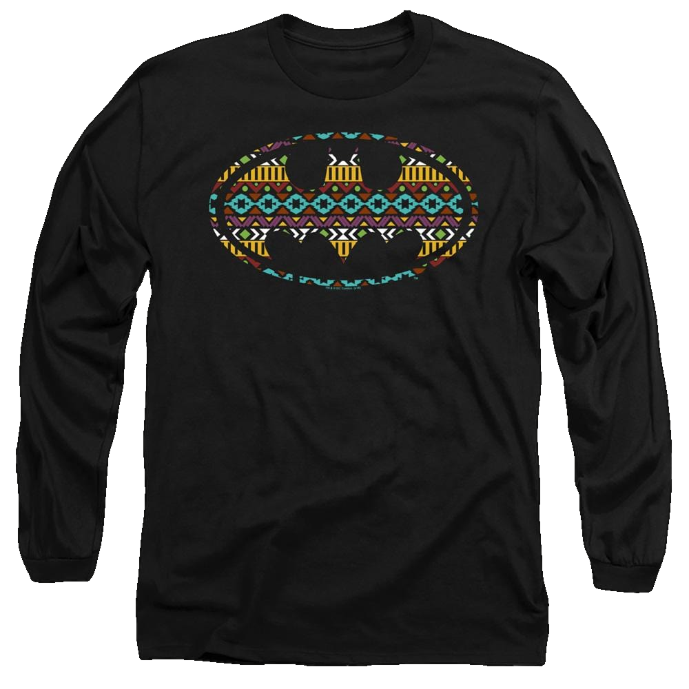 Dc Batman Aztec Fill - Men's Long Sleeve T-Shirt Men's Long Sleeve T-Shirt Batman   