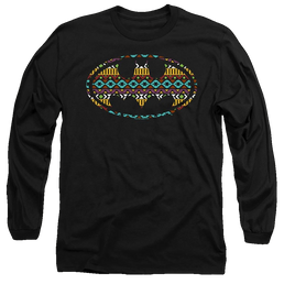 Dc Batman Aztec Fill - Men's Long Sleeve T-Shirt Men's Long Sleeve T-Shirt Batman   