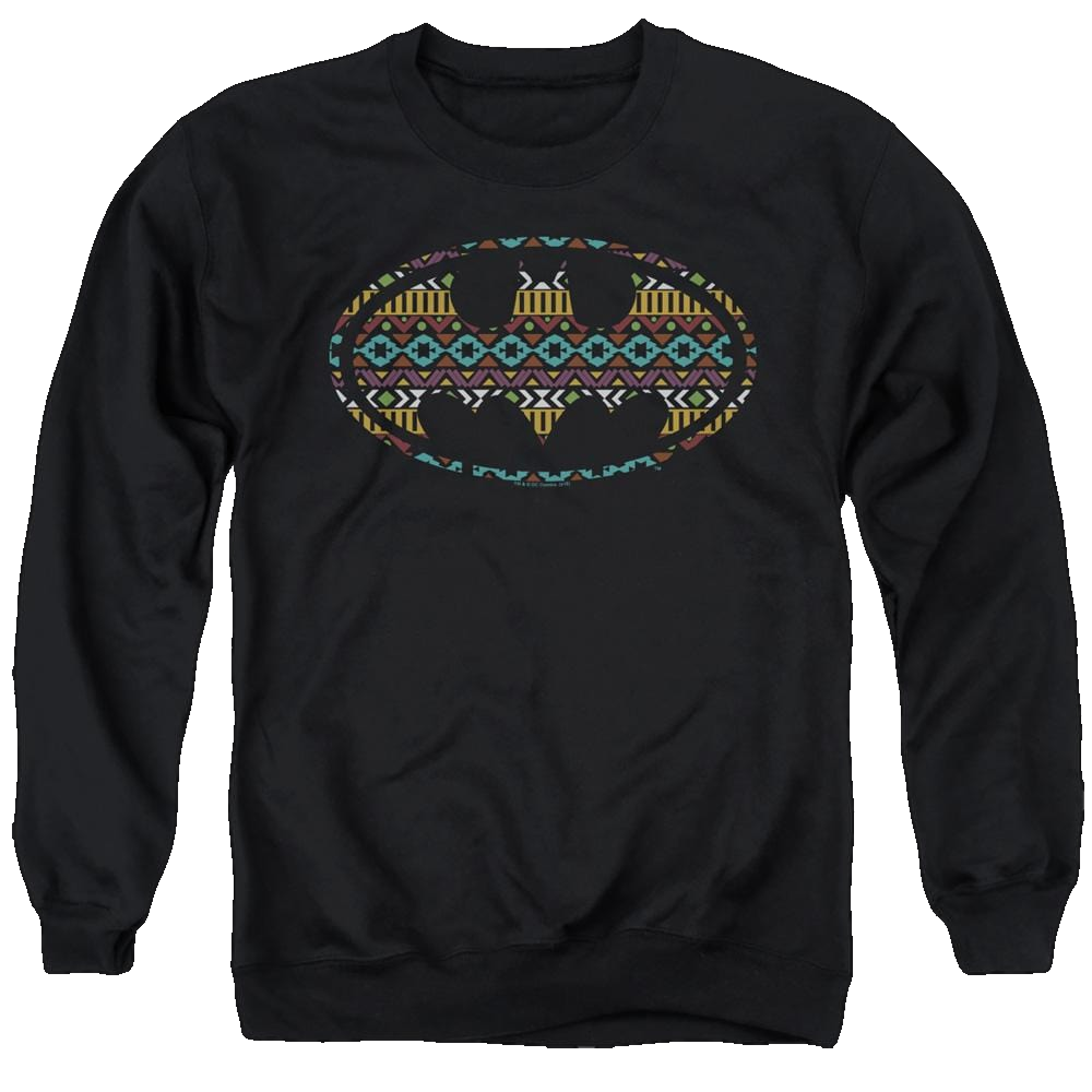 Dc Batman Aztec Fill - Men's Crewneck Sweatshirt Men's Crewneck Sweatshirt Batman   