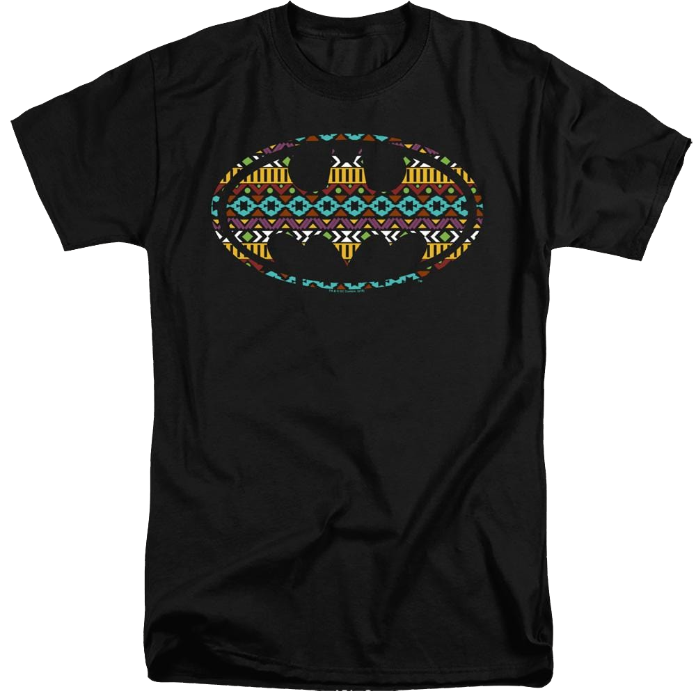 Dc Batman Aztec Fill - Men's Tall Fit T-Shirt Men's Tall Fit T-Shirt Batman   