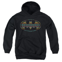 Dc Batman Aztec Fill - Youth Hoodie Youth Hoodie (Ages 8-12) Batman   