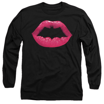 Dc Batman Bat Kiss - Men's Long Sleeve T-Shirt Men's Long Sleeve T-Shirt Batman   