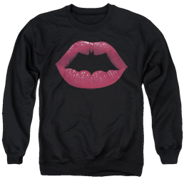 Dc Batman Bat Kiss - Men's Crewneck Sweatshirt Men's Crewneck Sweatshirt Batman   