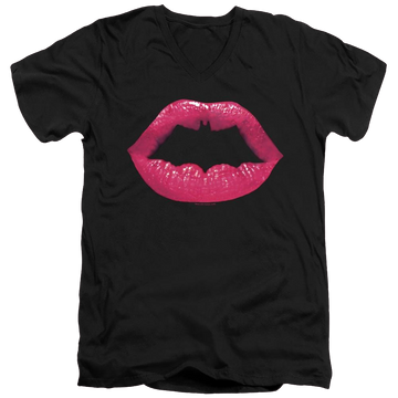 Dc Batman Bat Kiss - Men's V-Neck T-Shirt Men's V-Neck T-Shirt Batman   