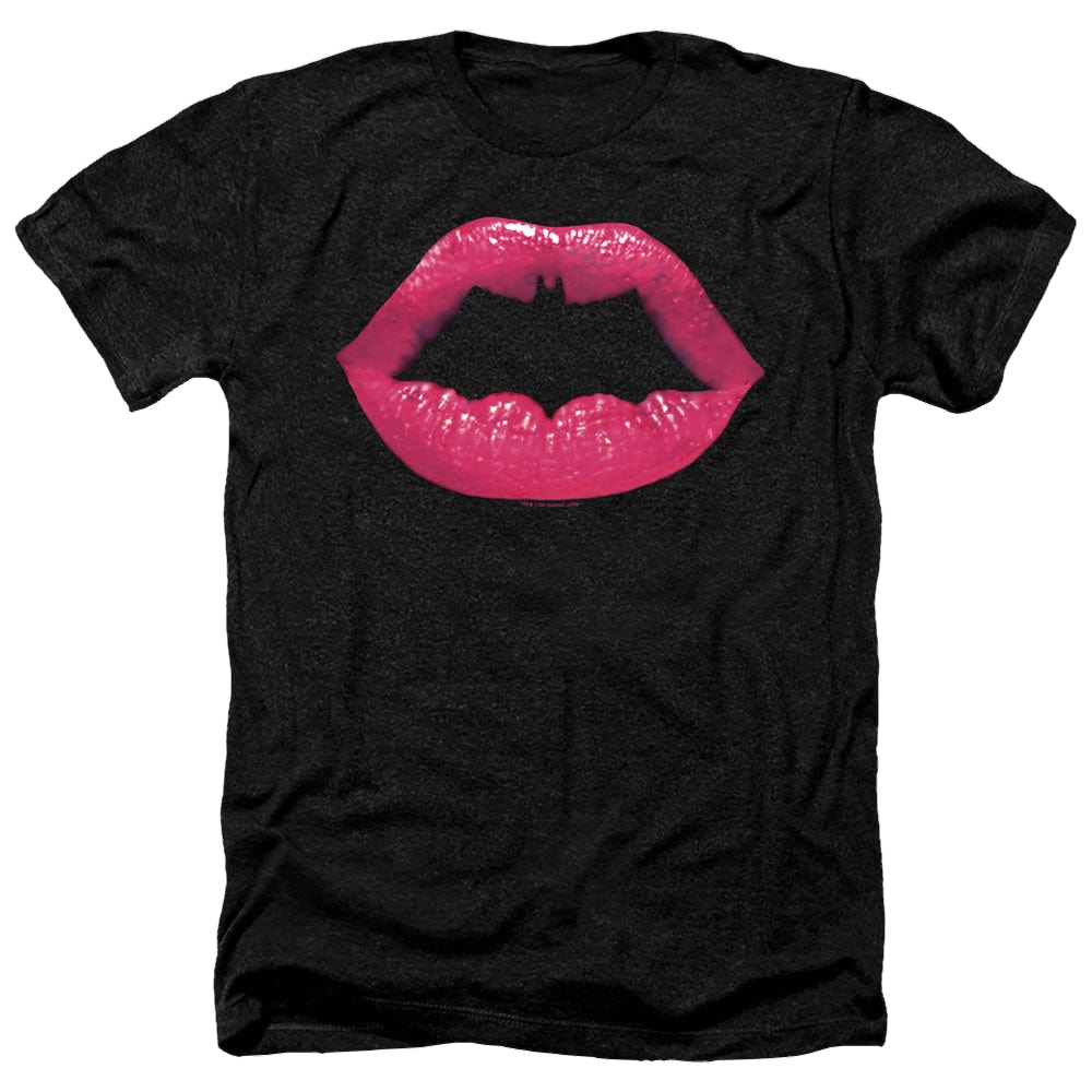 DC Batman Bat Kiss - Men's Heather T-Shirt Men's Heather T-Shirt Batman   