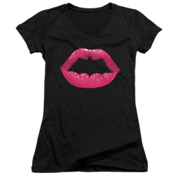 Dc Batman Bat Kiss - Juniors V-Neck T-Shirt Juniors V-Neck T-Shirt Batman   
