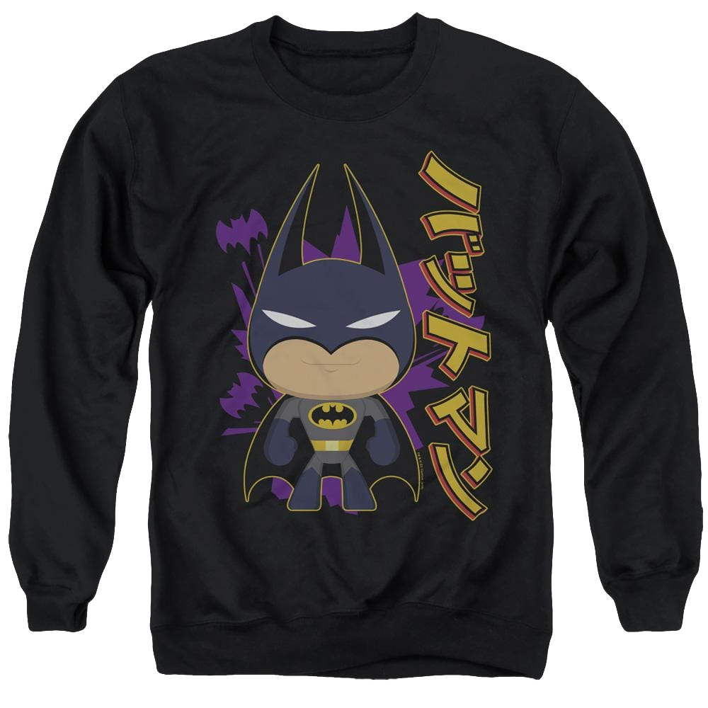 Dc Batman Cute Kanji - Men's Crewneck Sweatshirt Men's Crewneck Sweatshirt Batman   