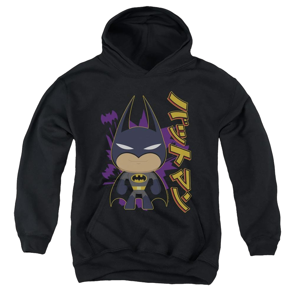 Dc Batman Cute Kanji - Youth Hoodie Youth Hoodie (Ages 8-12) Batman   