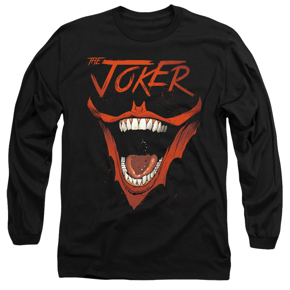 Joker, The Joker Bat Laugh - Men's Long Sleeve T-Shirt Men's Long Sleeve T-Shirt Joker   
