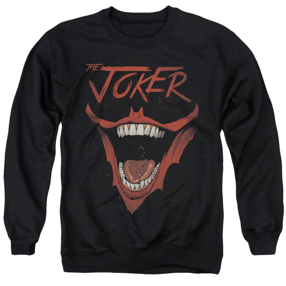 Joker, The Joker Bat Laugh - Men's Crewneck Sweatshirt Men's Crewneck Sweatshirt Joker   