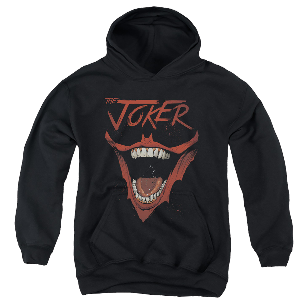 Joker, The Joker Bat Laugh - Youth Hoodie Youth Hoodie (Ages 8-12) Joker   