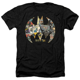 DC Batman 80Th Shield - Men's Heather T-Shirt Men's Heather T-Shirt Batman   