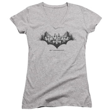 Dc Batman Gotham Shield - Juniors V-Neck T-Shirt Juniors V-Neck T-Shirt Batman   