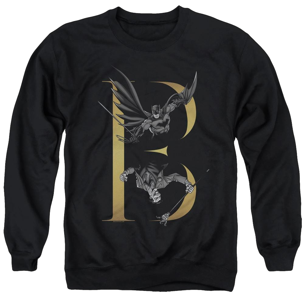 Dc Batman B - Men's Crewneck Sweatshirt Men's Crewneck Sweatshirt Batman   