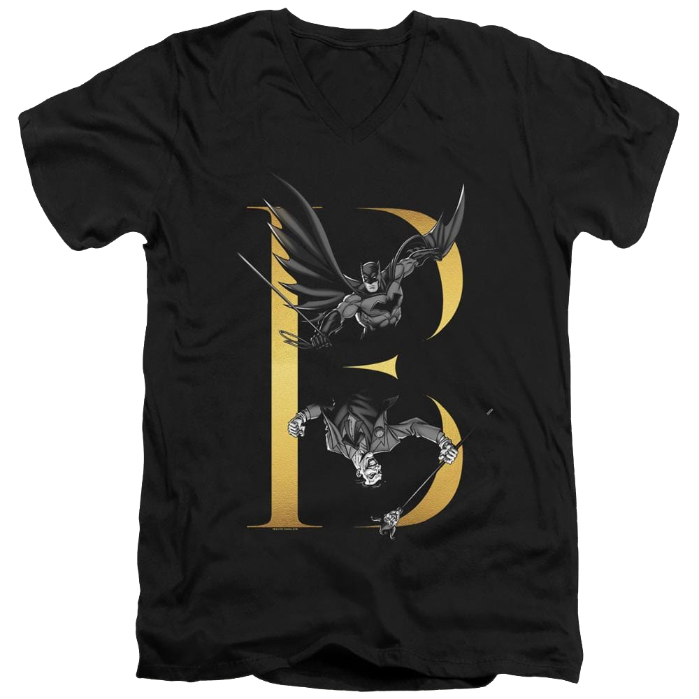Dc Batman B - Men's V-Neck T-Shirt Men's V-Neck T-Shirt Batman   