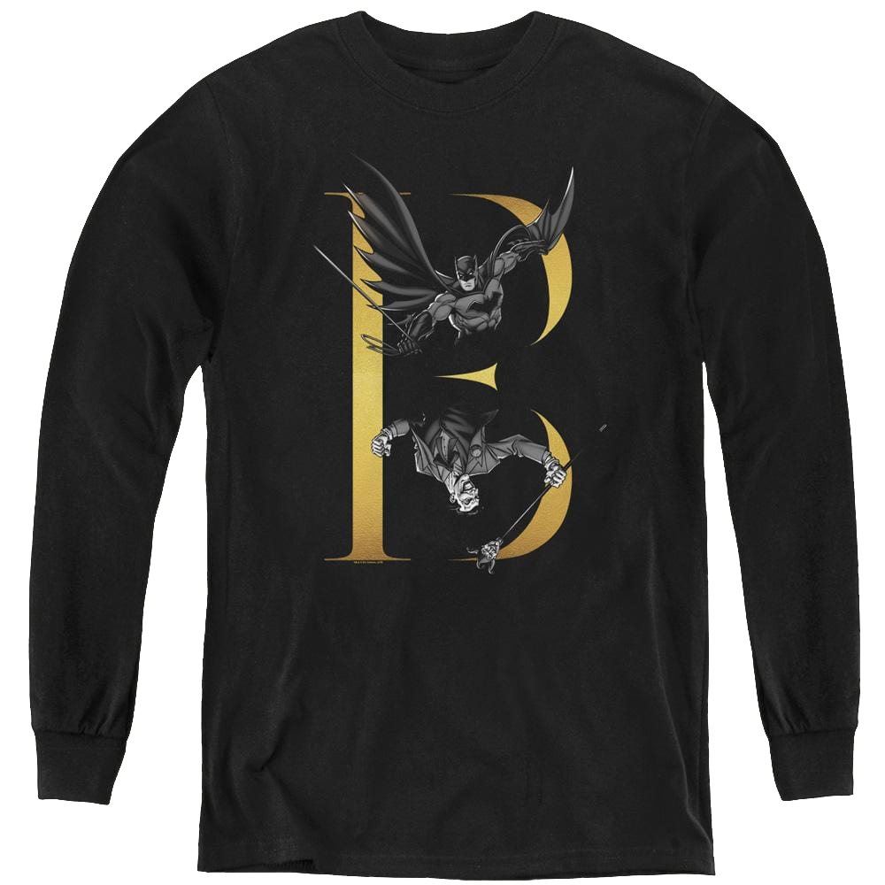 Dc Batman B - Youth Long Sleeve T-Shirt Youth Long Sleeve T-Shirt Batman   