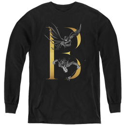 Dc Batman B - Youth Long Sleeve T-Shirt Youth Long Sleeve T-Shirt Batman   