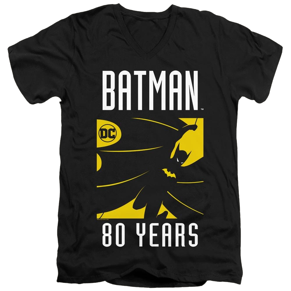 Dc Batman Silhouette - Men's V-Neck T-Shirt Men's V-Neck T-Shirt Batman   