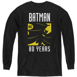 Dc Batman Silhouette - Youth Long Sleeve T-Shirt Youth Long Sleeve T-Shirt Batman   