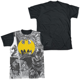 DC Batman Collage - Men's Black Back T-Shirt Men's Black Back T-Shirt Batman   
