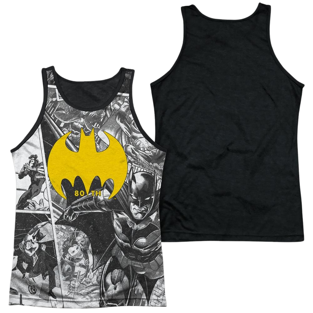 DC Batman Collage - Men's Black Back Tank Top Men's Black Back Tank Batman   