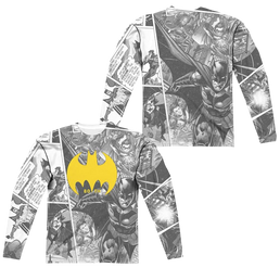 DC Batman Collage (Front/Back Print) - Men's All-Over Print Long Sleeve Men's All-Over Print Long Sleeve Batman   