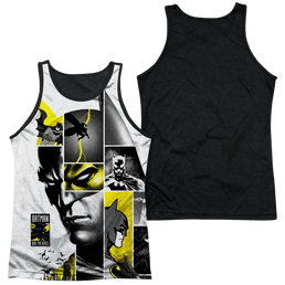 DC Batman 80Th Panels - Men's Black Back Tank Top Men's Black Back Tank Batman   