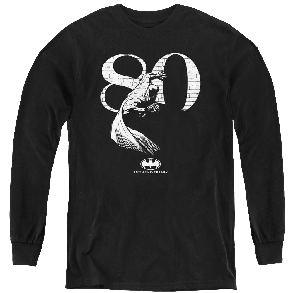 Dc Batman 80 Wall - Youth Long Sleeve T-Shirt Youth Long Sleeve T-Shirt Batman   
