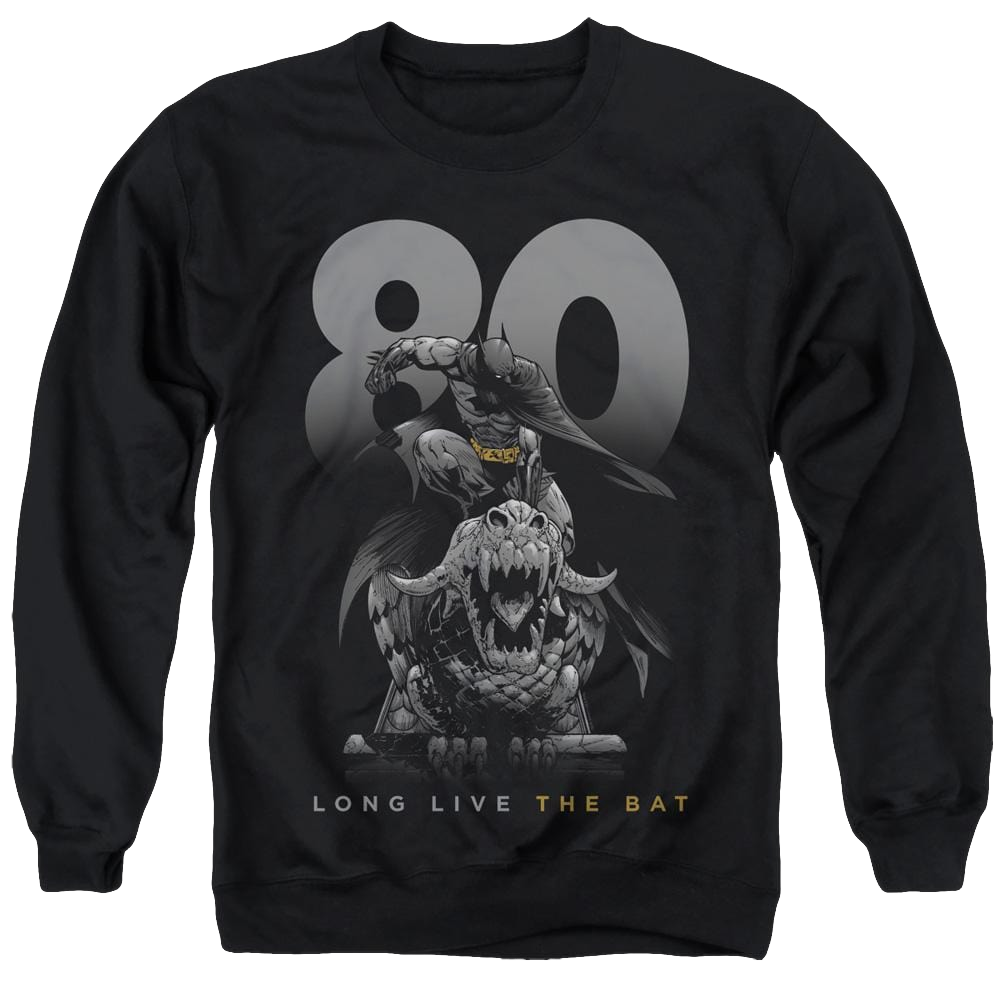 Dc Batman Big 80 - Men's Crewneck Sweatshirt Men's Crewneck Sweatshirt Batman   