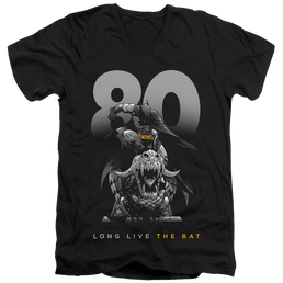 Dc Batman Big 80 - Men's V-Neck T-Shirt Men's V-Neck T-Shirt Batman   