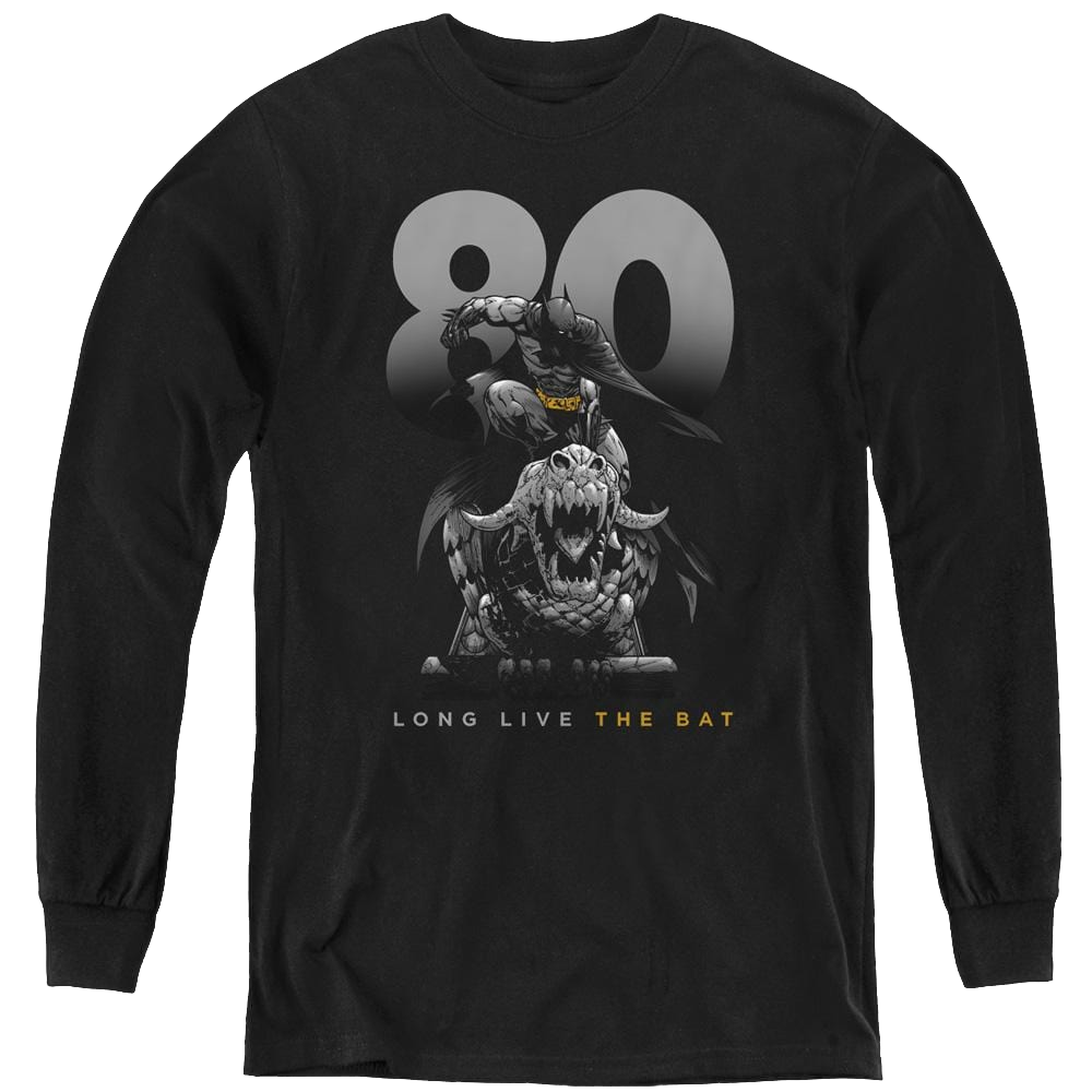 Dc Batman Big 80 - Youth Long Sleeve T-Shirt Youth Long Sleeve T-Shirt Batman   