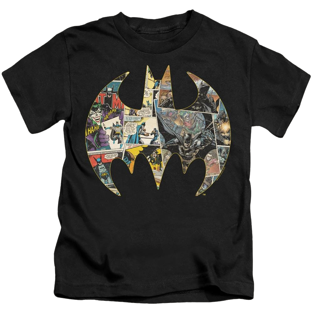 Dc Batman Collage Shield - Kid's T-Shirt Kid's T-Shirt (Ages 4-7) Batman   
