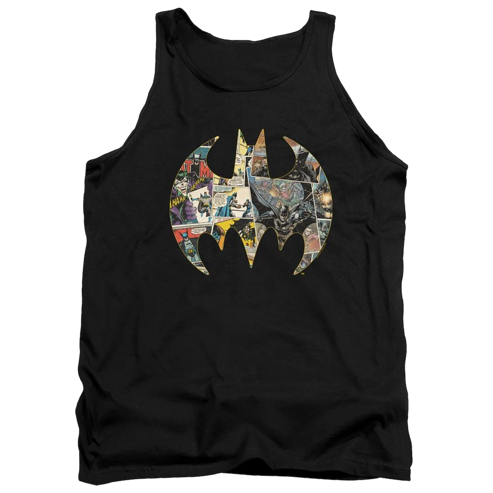 Dc Batman Collage Shield - Men's Tank Top Men's Tank Batman   