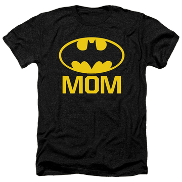 Charcoal men's heather t-shirt with DC Batman Bat Mom graphic