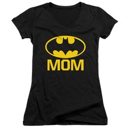 Dc Batman Bat Mom - Juniors V-Neck T-Shirt Juniors V-Neck T-Shirt Batman   