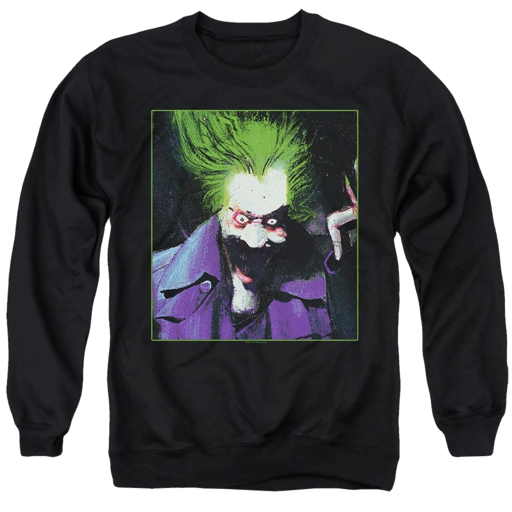 Joker, The Arkham Asylum Joker - Men's Crewneck Sweatshirt Men's Crewneck Sweatshirt Joker   