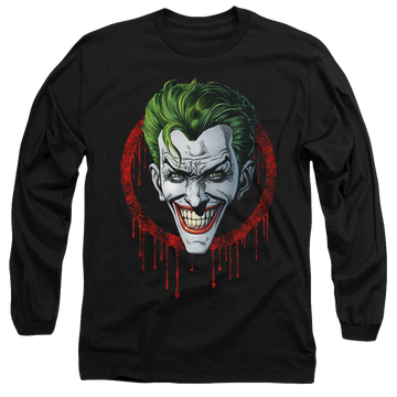 Black men's long sleeve t-shirt with Joker Drip graphic