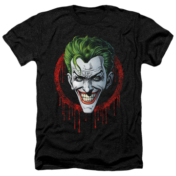 Charcoal men's heather t-shirt with Joker Drip graphic
