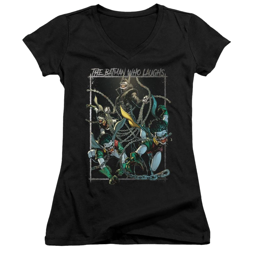 Joker, The Batman Who Laughs - Juniors V-Neck T-Shirt Juniors V-Neck T-Shirt Joker   