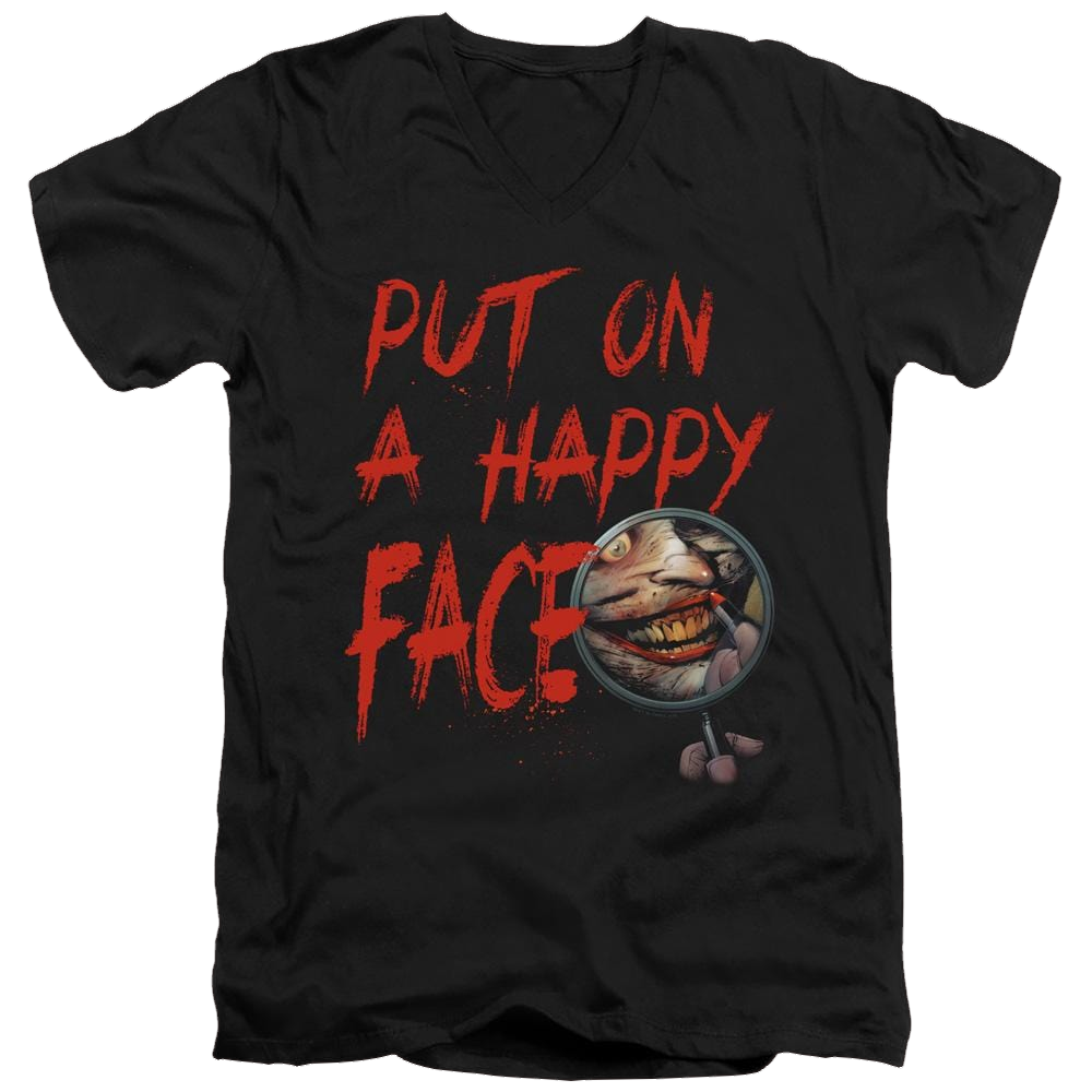 Joker, The Happy Face - Men's V-Neck T-Shirt Men's V-Neck T-Shirt Joker   